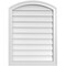Ekena Millwork Arch Top Surface Mount PVC Gable Vent: Functional, w/ 2"W x 1-1/2"P Brickmould Frame, 24"W x 32"H GVPAR24X3202SF - alternate 1